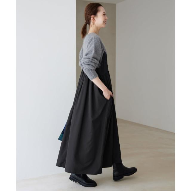 スローブ イエナ（SLOBE IENA）/《WEB限定/追加3》タフタギャザーキャミワンピース