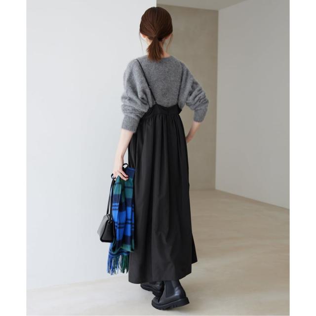 スローブ イエナ（SLOBE IENA）/《WEB限定/追加3》タフタギャザーキャミワンピース