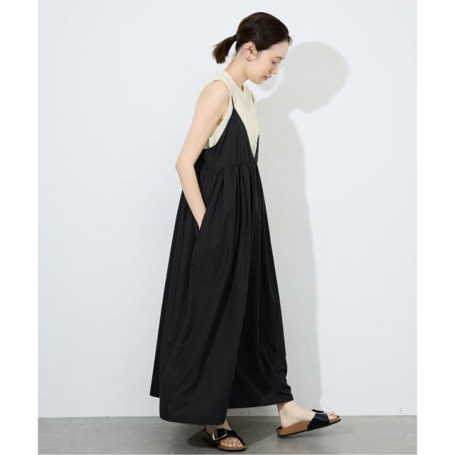 スローブ イエナ（SLOBE IENA）/《WEB限定/追加3》タフタギャザーキャミワンピース