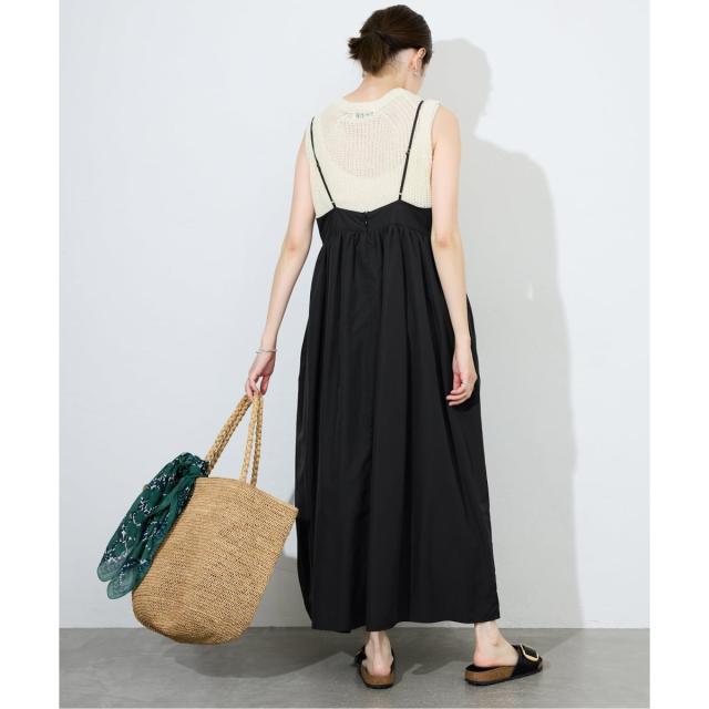 スローブ イエナ（SLOBE IENA）/《WEB限定/追加3》タフタギャザーキャミワンピース