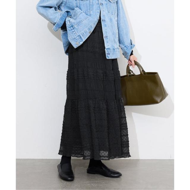 スローブ イエナ（SLOBE IENA）/《WEB限定/追加》MAJOLICAティアプリーツスカート