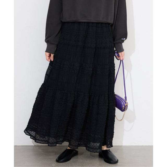 スローブ イエナ（SLOBE IENA）/《WEB限定/追加》MAJOLICAティアプリーツスカート