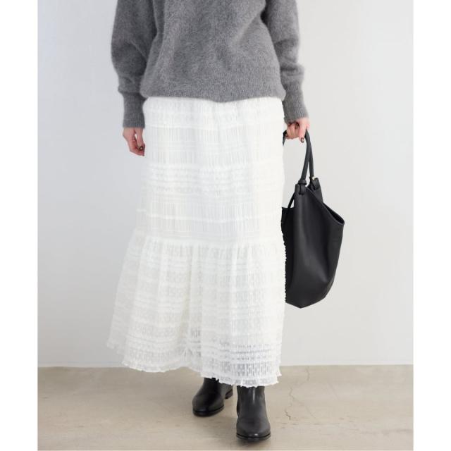 スローブ イエナ（SLOBE IENA）/《WEB限定/追加》MAJOLICAティアプリーツスカート