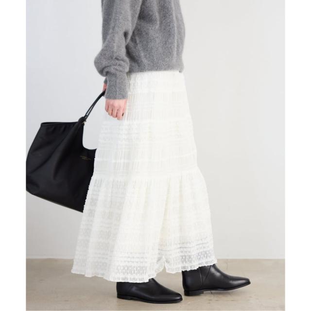 スローブ イエナ（SLOBE IENA）/《WEB限定/追加》MAJOLICAティアプリーツスカート