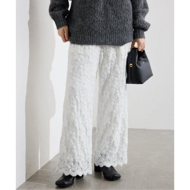 スローブ イエナ（SLOBE IENA）/fluffy lace イージーパンツ