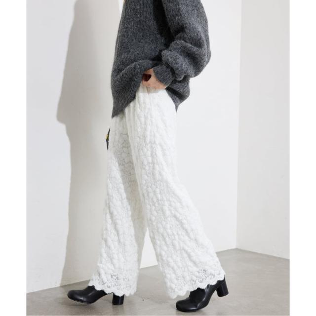 スローブ イエナ（SLOBE IENA）/fluffy lace イージーパンツの通販はau