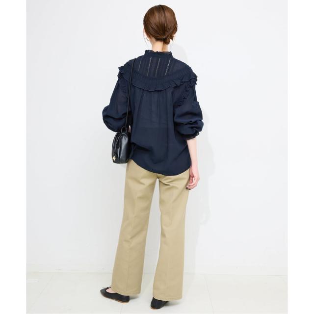 スローブ イエナ（SLOBE IENA）/《WEB限定/追加3》フリルピンタックブラウス