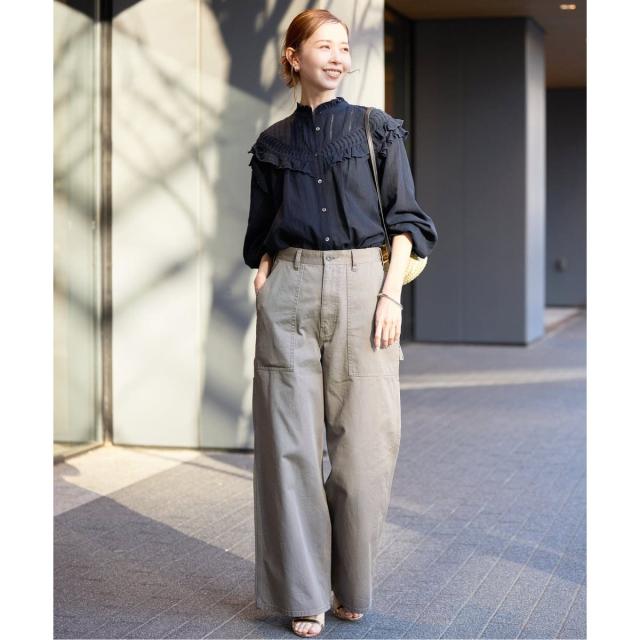 スローブ イエナ（SLOBE IENA）/《WEB限定/追加3》フリルピンタックブラウス