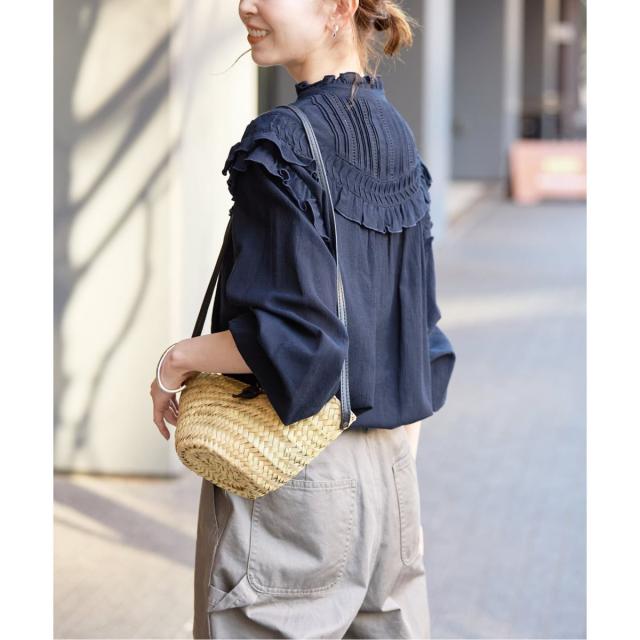 スローブ イエナ（SLOBE IENA）/《WEB限定/追加3》フリルピンタックブラウス