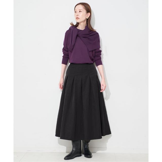 スローブ イエナ（SLOBE IENA）/《3サイズ展開》タフタタックフレアスカート