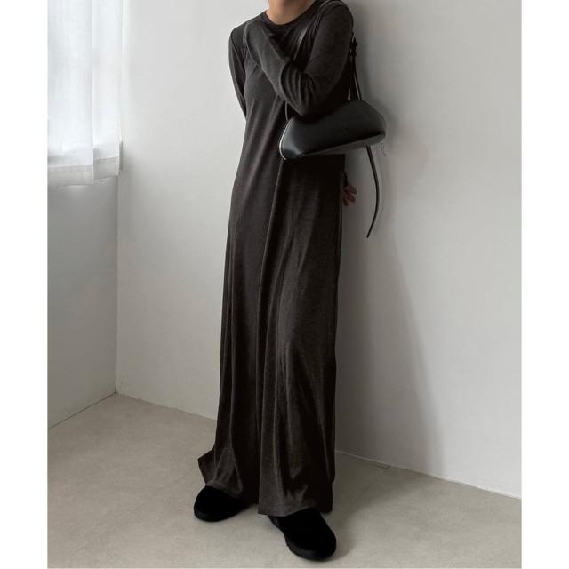 スローブ イエナ（SLOBE IENA）/ウール混ジャージーフレアワンピース