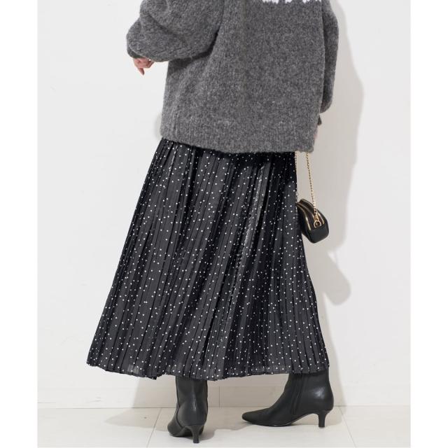 スローブ イエナ（SLOBE IENA）/ドットプリーツスカートの通販はau PAY