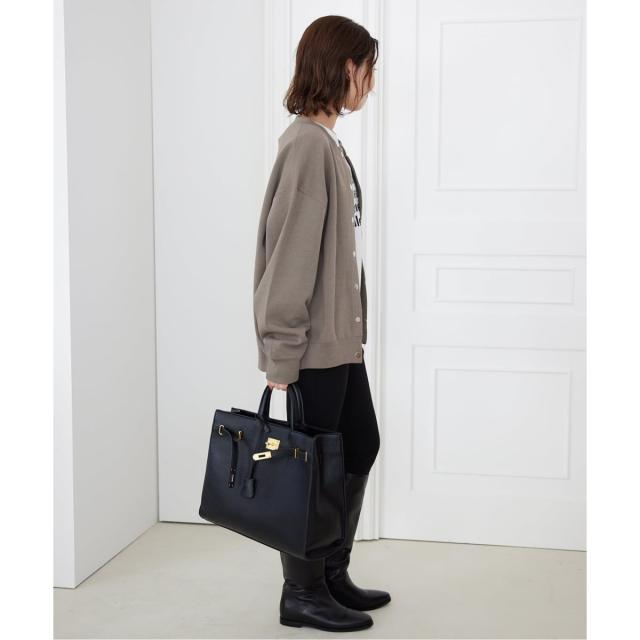 スローブ イエナ（SLOBE IENA）/《WEB限定/追加4予約》ダブルフェイスジャージースナップカーディガン