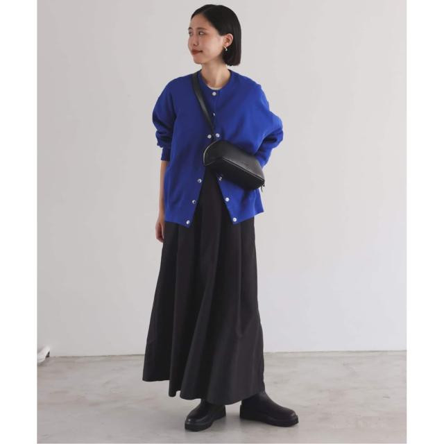 スローブ イエナ（SLOBE IENA）/《WEB限定/追加4予約》ダブルフェイスジャージースナップカーディガン