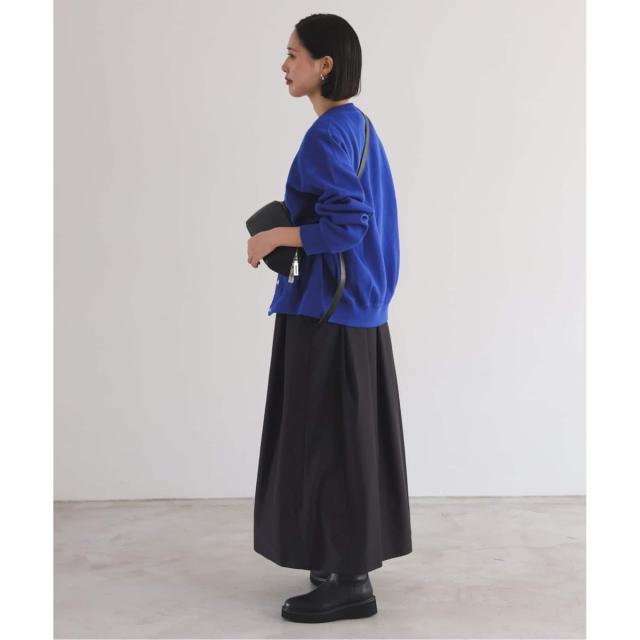 スローブ イエナ（SLOBE IENA）/《WEB限定/追加4予約》ダブルフェイスジャージースナップカーディガン