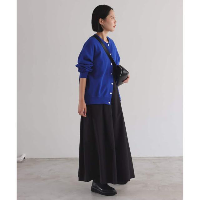 スローブ イエナ（SLOBE IENA）/《WEB限定/追加4予約》ダブルフェイスジャージースナップカーディガン