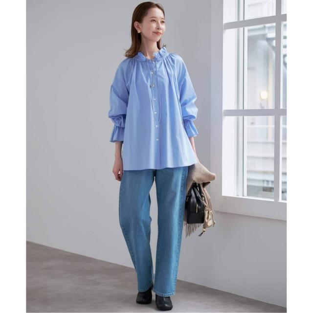 スローブ イエナ（SLOBE IENA）/《WEB限定/追加2》タイプライターフリルカラーブラウス