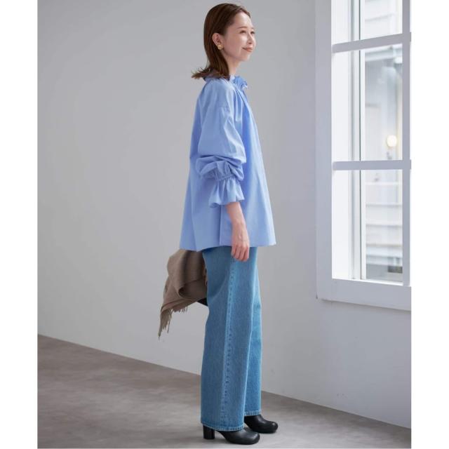 スローブ イエナ（SLOBE IENA）/《WEB限定/追加2》タイプライターフリルカラーブラウス