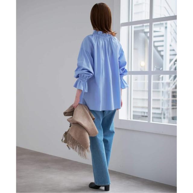 スローブ イエナ（SLOBE IENA）/《WEB限定/追加2》タイプライターフリルカラーブラウス