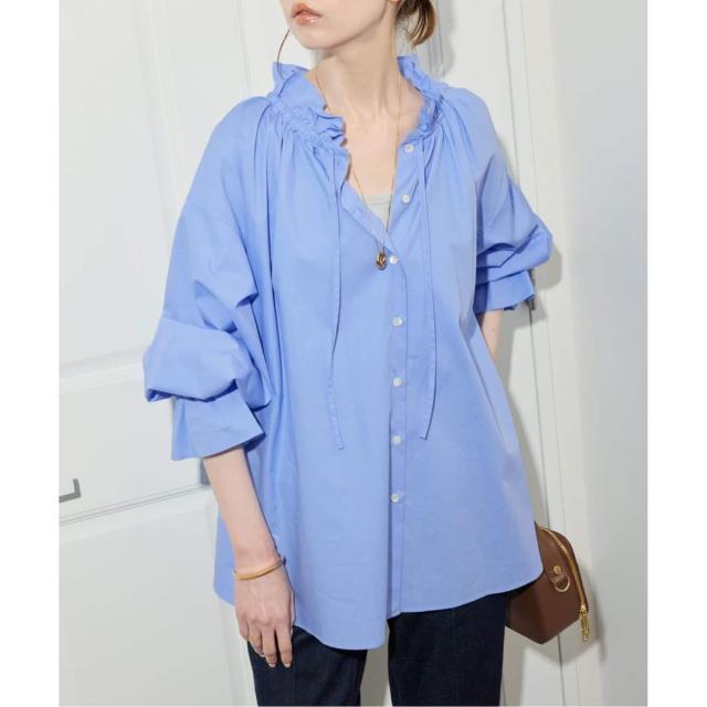 スローブ イエナ（SLOBE IENA）/《WEB限定/追加2》タイプライターフリルカラーブラウス