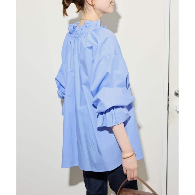 スローブ イエナ（SLOBE IENA）/《WEB限定/追加2》タイプライターフリルカラーブラウス