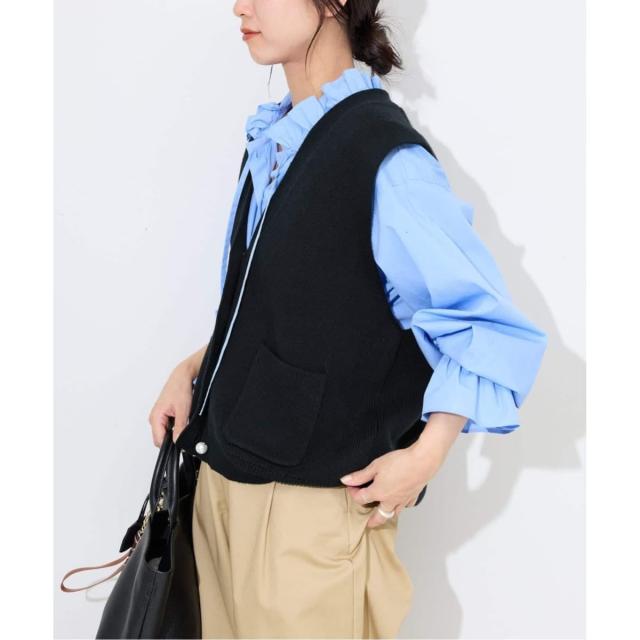 スローブ イエナ（SLOBE IENA）/《WEB限定/追加2》タイプライターフリルカラーブラウス