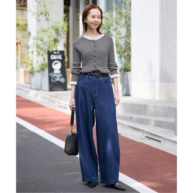 スローブ イエナ（SLOBE IENA）/《追加》tyn．TGOR/トゴール フリルカーディガン J0102