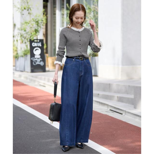 スローブ イエナ（SLOBE IENA）/《追加》tyn．TGOR/トゴール フリルカーディガン J0102