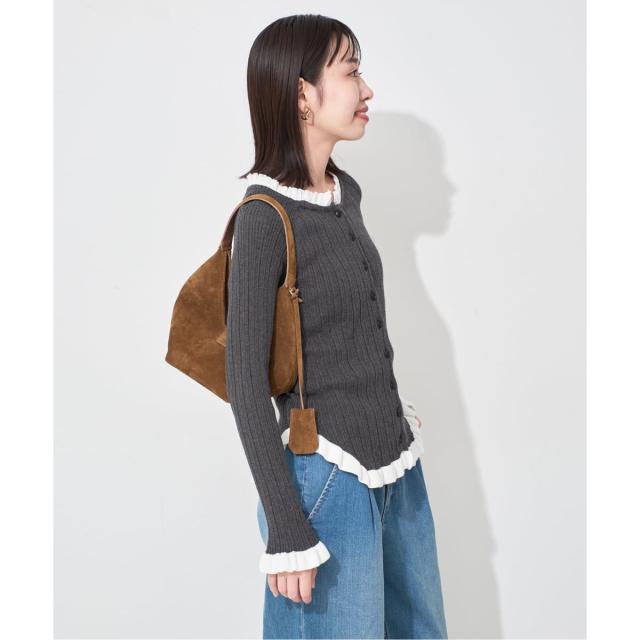 スローブ イエナ（SLOBE IENA）/《追加》tyn．TGOR/トゴール フリルカーディガン J0102