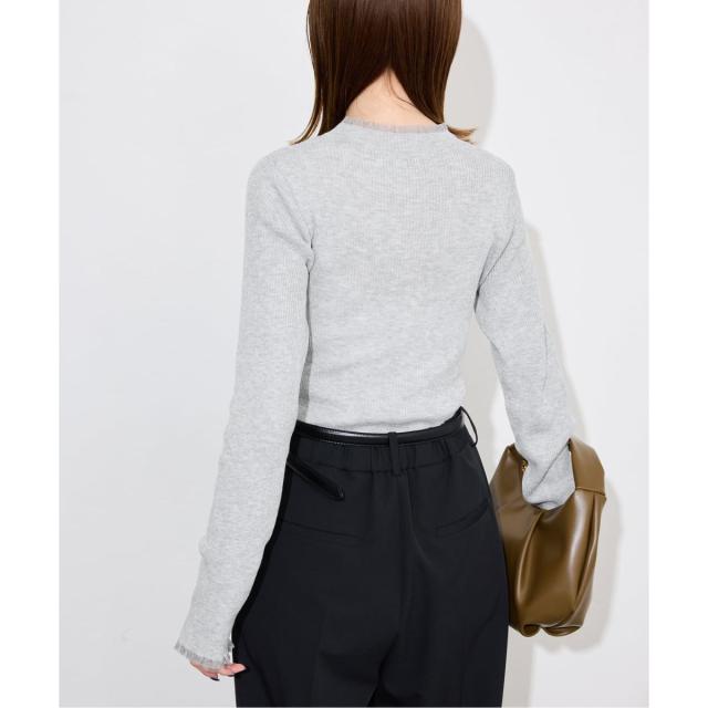 スローブ イエナ（SLOBE IENA）/《追加》シアーフリルリブニット