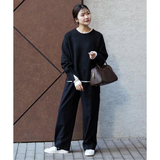 スローブ イエナ（SLOBE IENA）/《3サイズ展開/WEB限定/追加2予約》ウール混ドロストイージースラックス