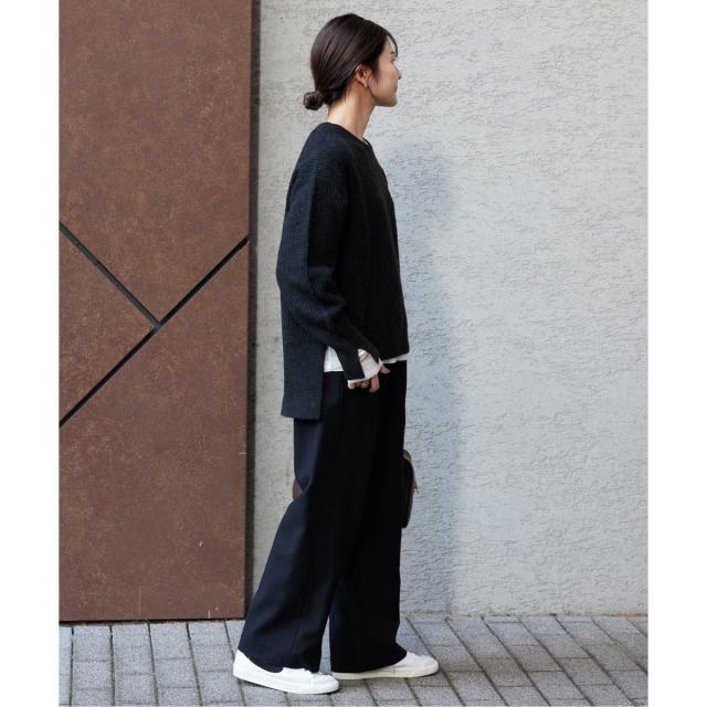 スローブ イエナ（SLOBE IENA）/《3サイズ展開/WEB限定/追加2予約》ウール混ドロストイージースラックス