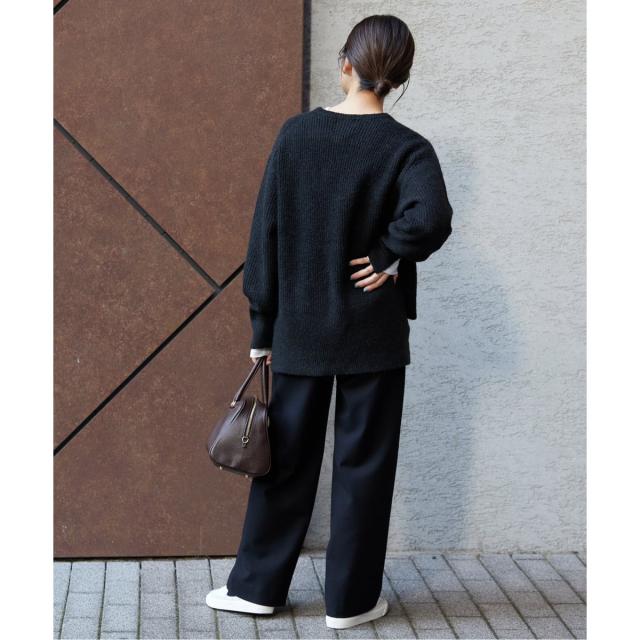 スローブ イエナ（SLOBE IENA）/《3サイズ展開/WEB限定/追加2予約》ウール混ドロストイージースラックス