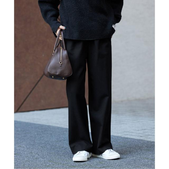 スローブ イエナ（SLOBE IENA）/《3サイズ展開/WEB限定/追加2予約》ウール混ドロストイージースラックス