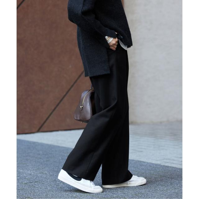 スローブ イエナ（SLOBE IENA）/《3サイズ展開/WEB限定/追加2予約》ウール混ドロストイージースラックス