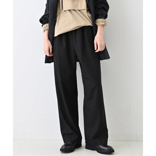 スローブ イエナ（SLOBE IENA）/《3サイズ展開/WEB限定/追加2予約》ウール混ドロストイージースラックス