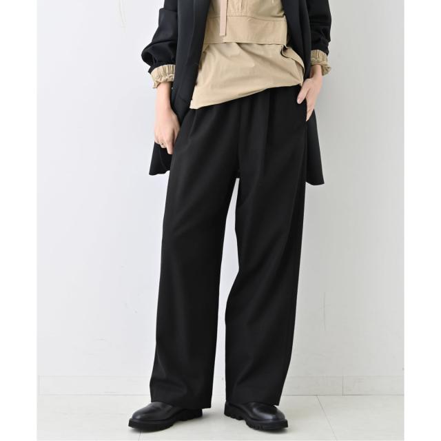 スローブ イエナ（SLOBE IENA）/《3サイズ展開/WEB限定/追加2予約》ウール混ドロストイージースラックス