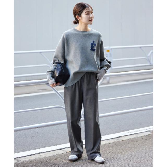 スローブ イエナ（SLOBE IENA）/《3サイズ展開/WEB限定/追加2予約》ウール混ドロストイージースラックス