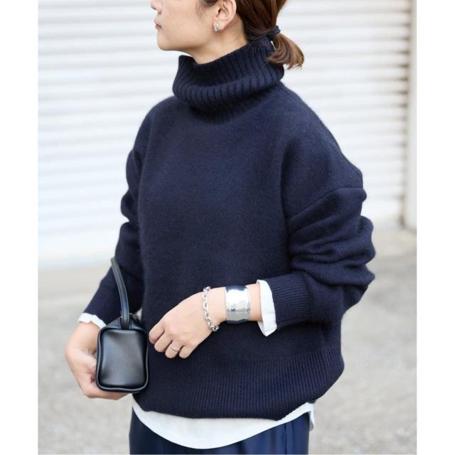 スローブ イエナ（SLOBE IENA）/《追加》ウォッシャブルファーリーダブルフェイスタートルニット