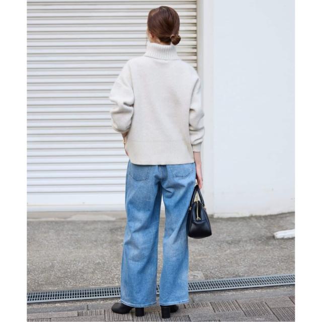 スローブ イエナ（SLOBE IENA）/《追加》ウォッシャブルファーリーダブルフェイスタートルニット