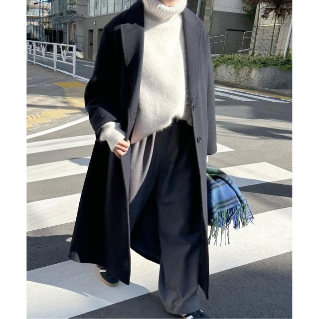 スローブ イエナ（SLOBE IENA）/《追加》ウォッシャブルファーリーダブルフェイスタートルニット