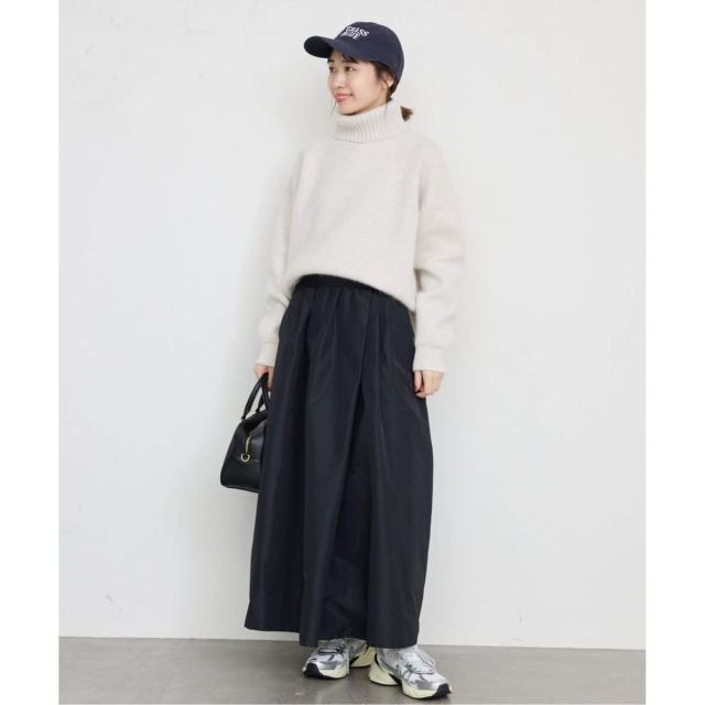 スローブ イエナ（SLOBE IENA）/《追加》ウォッシャブルファーリーダブルフェイスタートルニット