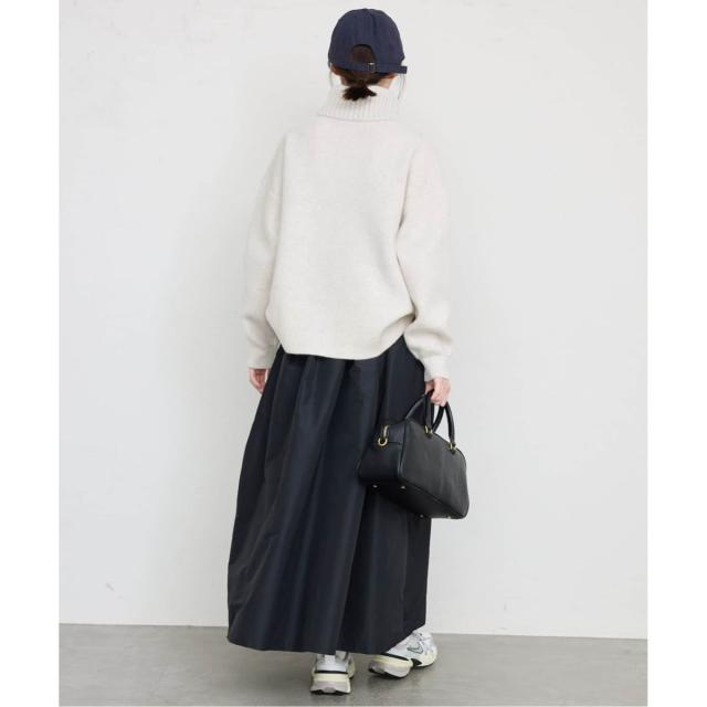 スローブ イエナ（SLOBE IENA）/《追加》ウォッシャブルファーリーダブルフェイスタートルニット