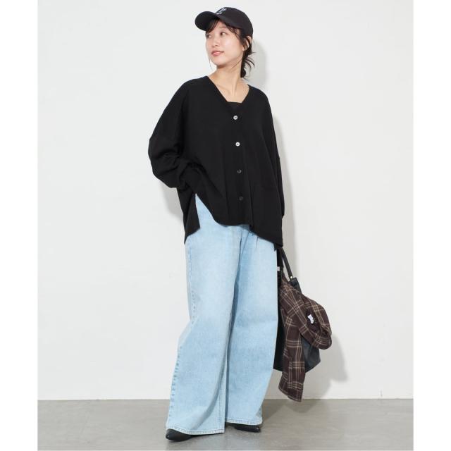 スローブ イエナ（SLOBE IENA）/《WEB限定/追加2》ウォッシャブルワイドシルエットカーディガン