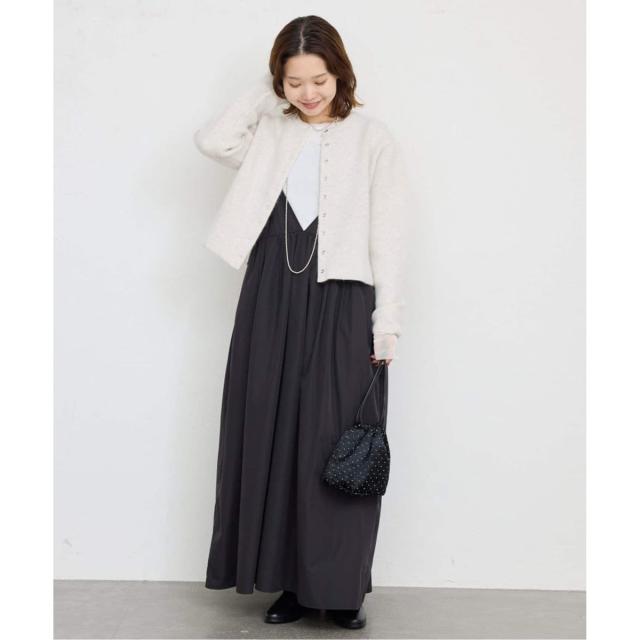 スローブ イエナ（SLOBE IENA）/《追加》ウォッシャブルファーリーダブルフェイスカーディガン