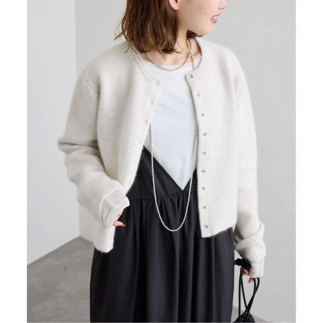 スローブ イエナ（SLOBE IENA）/《追加》ウォッシャブルファーリーダブルフェイスカーディガン