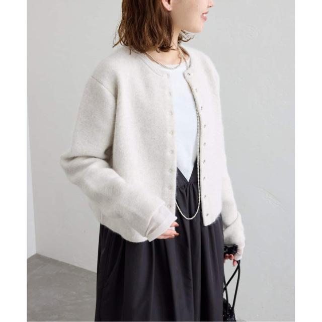 スローブ イエナ（SLOBE IENA）/《追加》ウォッシャブルファーリーダブルフェイスカーディガン