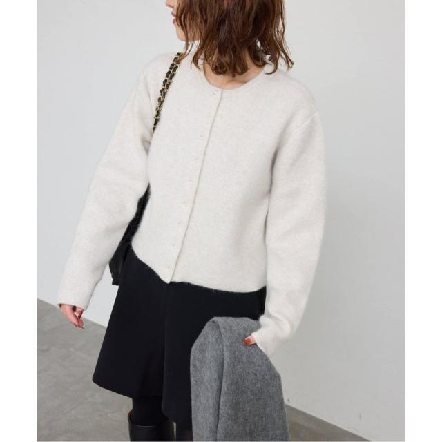 スローブ イエナ（SLOBE IENA）/《追加》ウォッシャブルファーリーダブルフェイスカーディガン