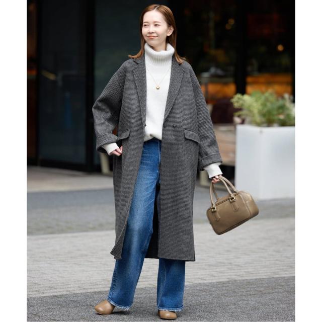 スローブ イエナ（SLOBE IENA）/《追加2》souple woolダブルフェイスチェスターコート