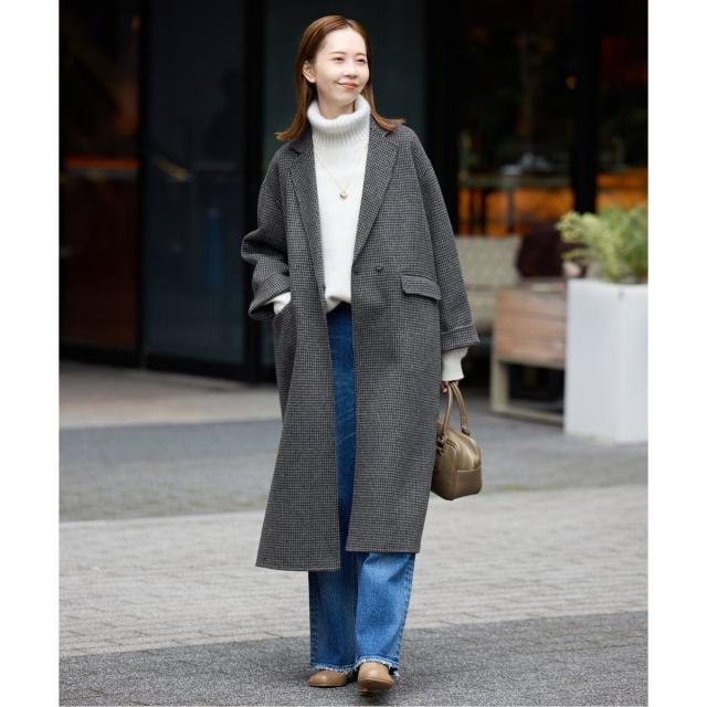 スローブ イエナ（SLOBE IENA）/《追加2》souple woolダブルフェイスチェスターコート